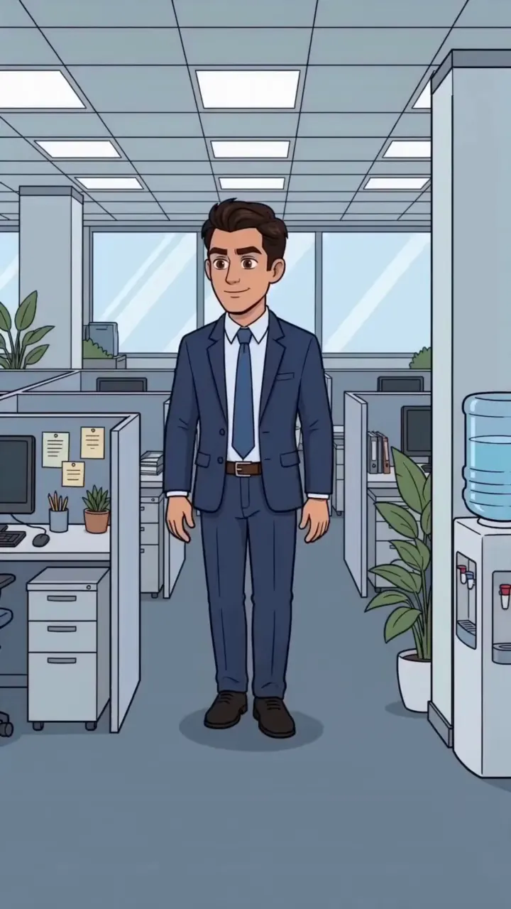 Workplace, Animated ad made with Diorama